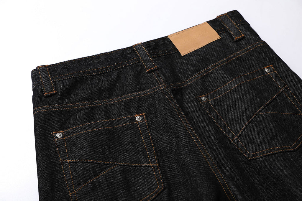 New retro nostalgic original color straight personality jeans